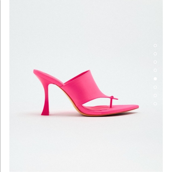 NWT Zara SATIN EFFECT HIGH HEEL SANDALS - Picture 5 of 9